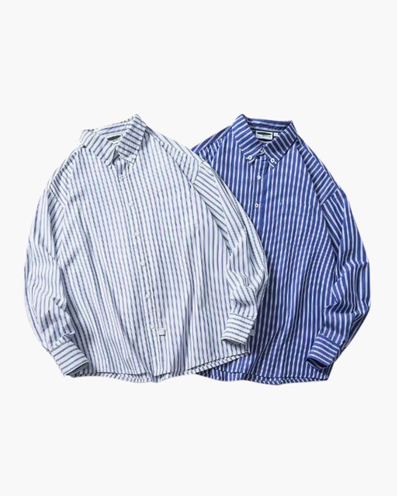 Rosenlund™ | Oversized Stribet Skjorte