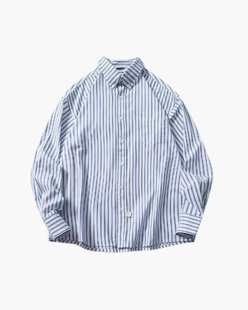 Rosenlund™ | Oversized Stribet Skjorte