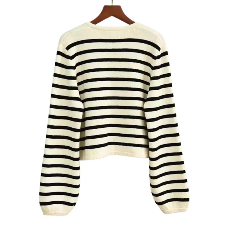 Rosenlund™ | Stribet uldvest