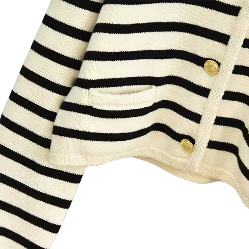 Rosenlund™ | Stribet uldvest