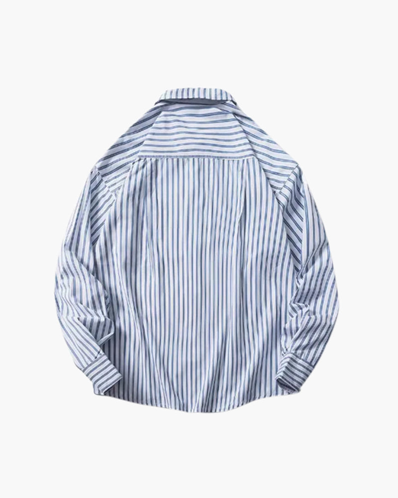 Rosenlund™ | Oversized Stribet Skjorte