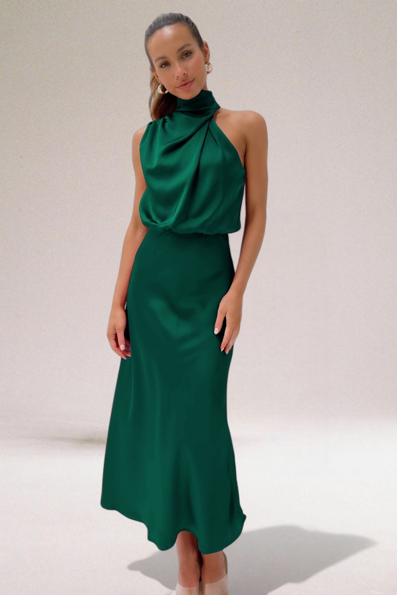 Flavia™ | Glamourøs Kjole i Satin