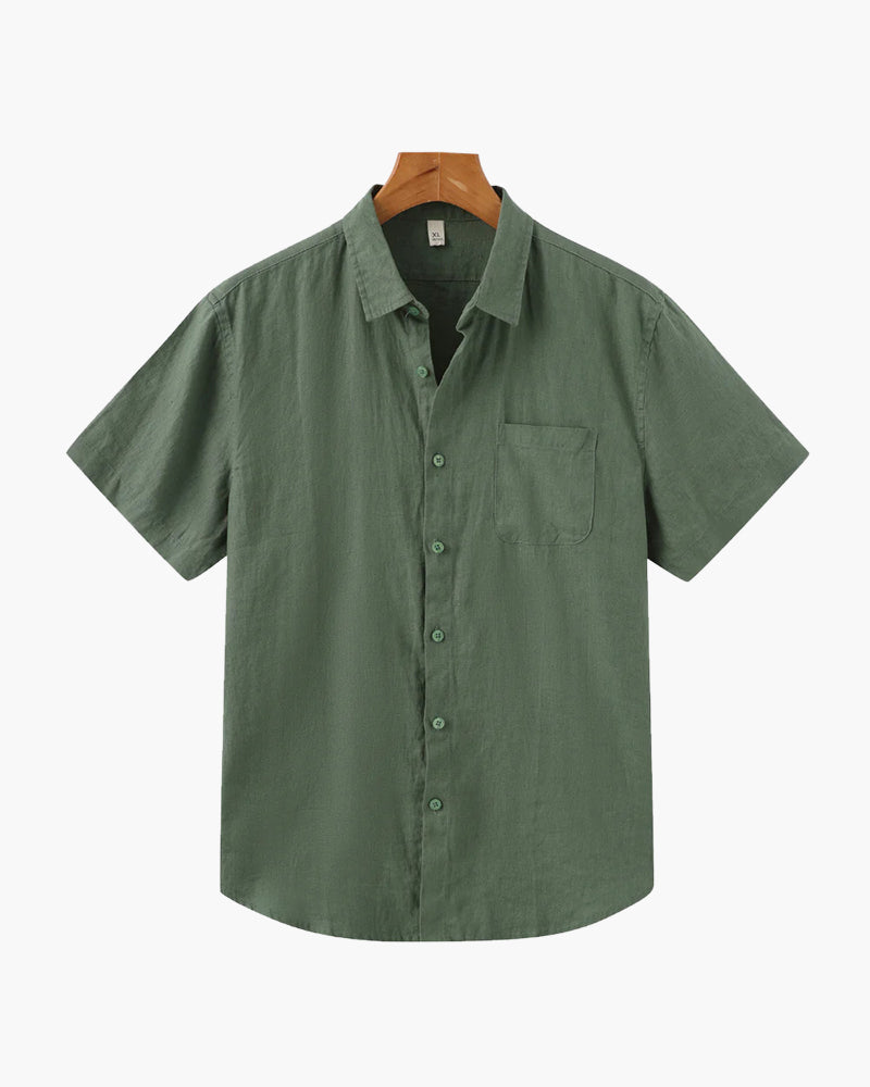 Rosenlund™ | Linned Skjorte (Kortærmet)