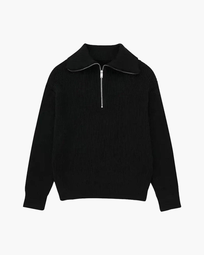 Rosenlund™ | Stribet Zip-Up Trøje