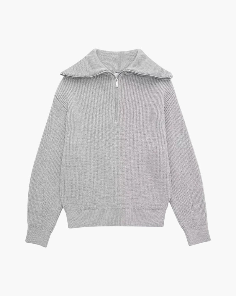 Rosenlund™ | Stribet Zip-Up Trøje