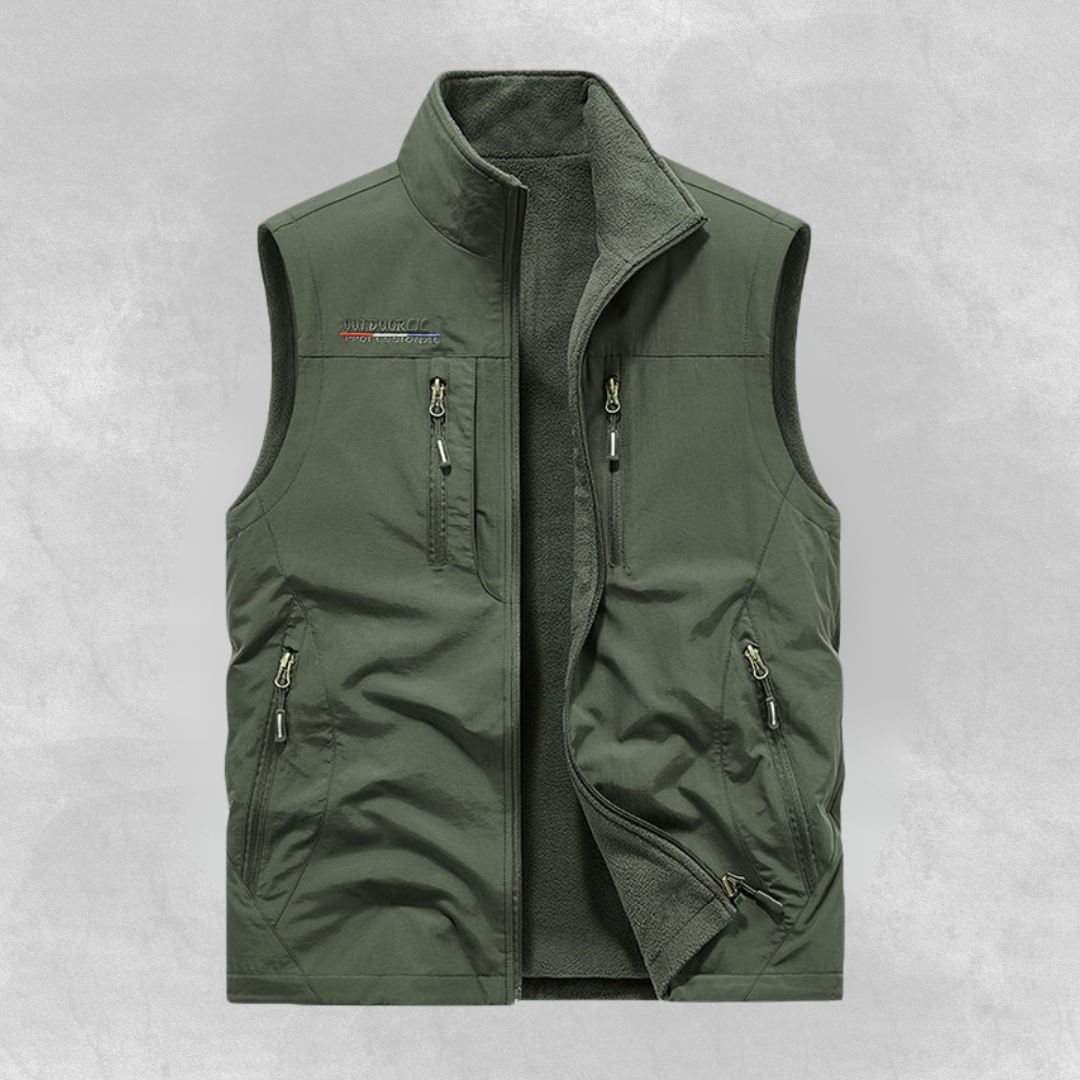 Laurits™ | Stilfuld Vest med Lynlåslommer