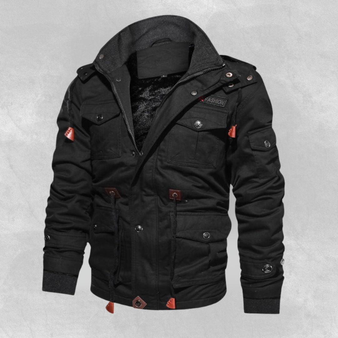 Erik™ | Fleece-bomuldsjakke med flere lommer
