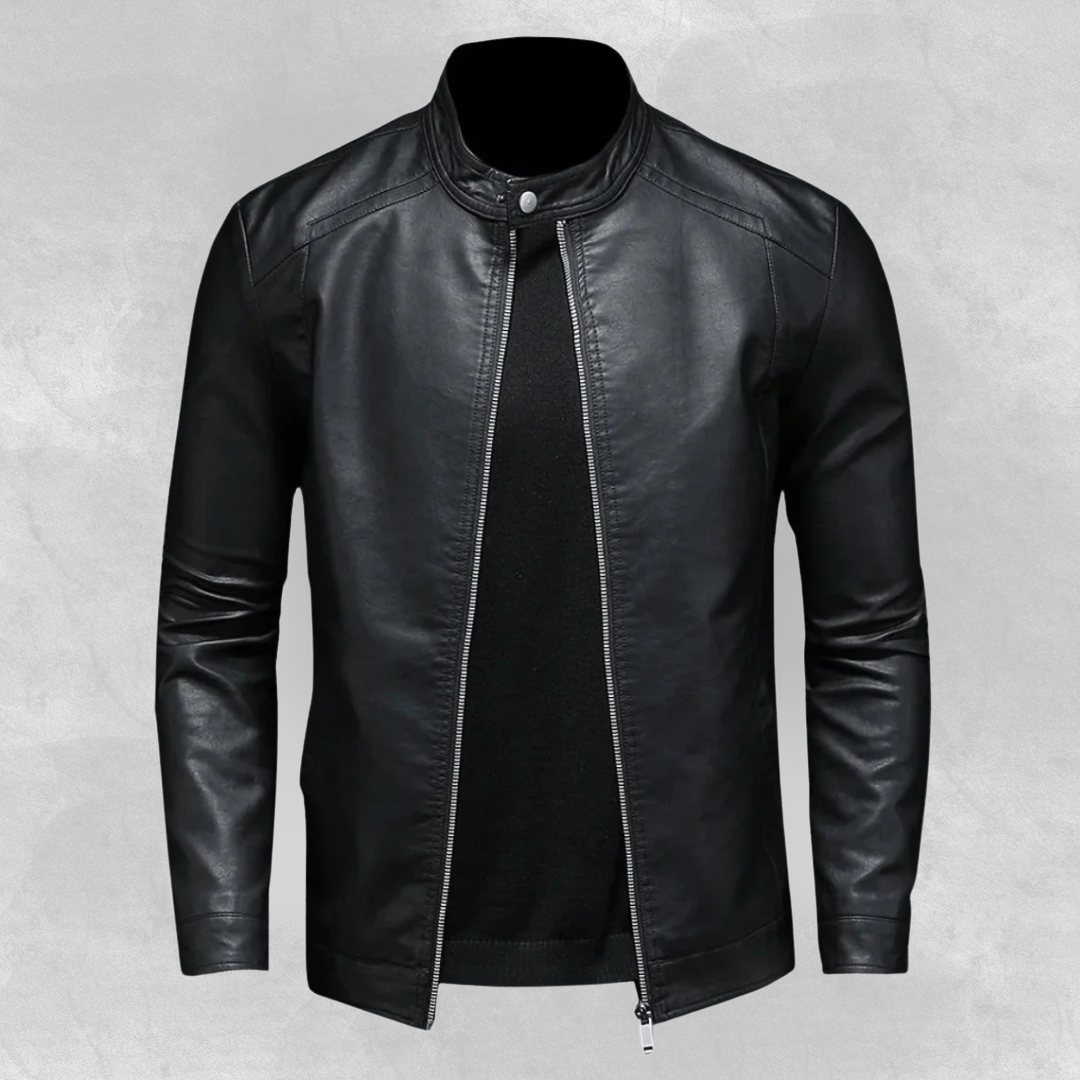 Jasper™ | Klassisk herre motorcykelvest i læderlook