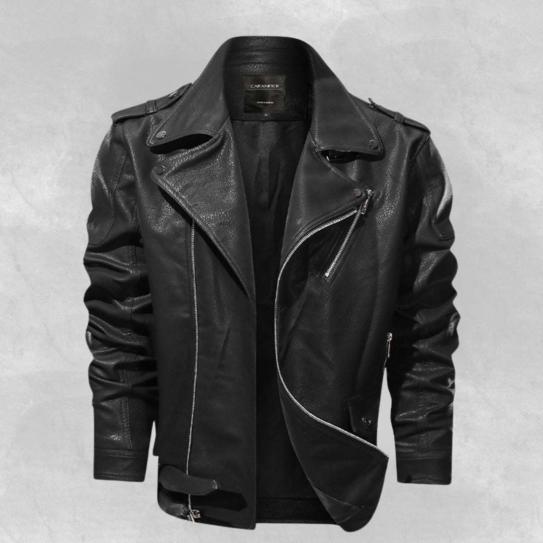 Axel™ | Klassisk Biker Læderjakke