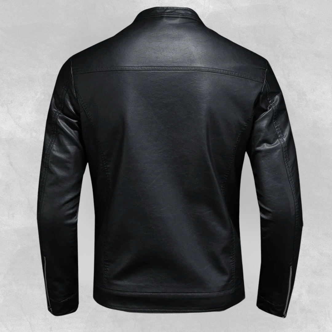 Jasper™ | Klassisk herre motorcykelvest i læderlook