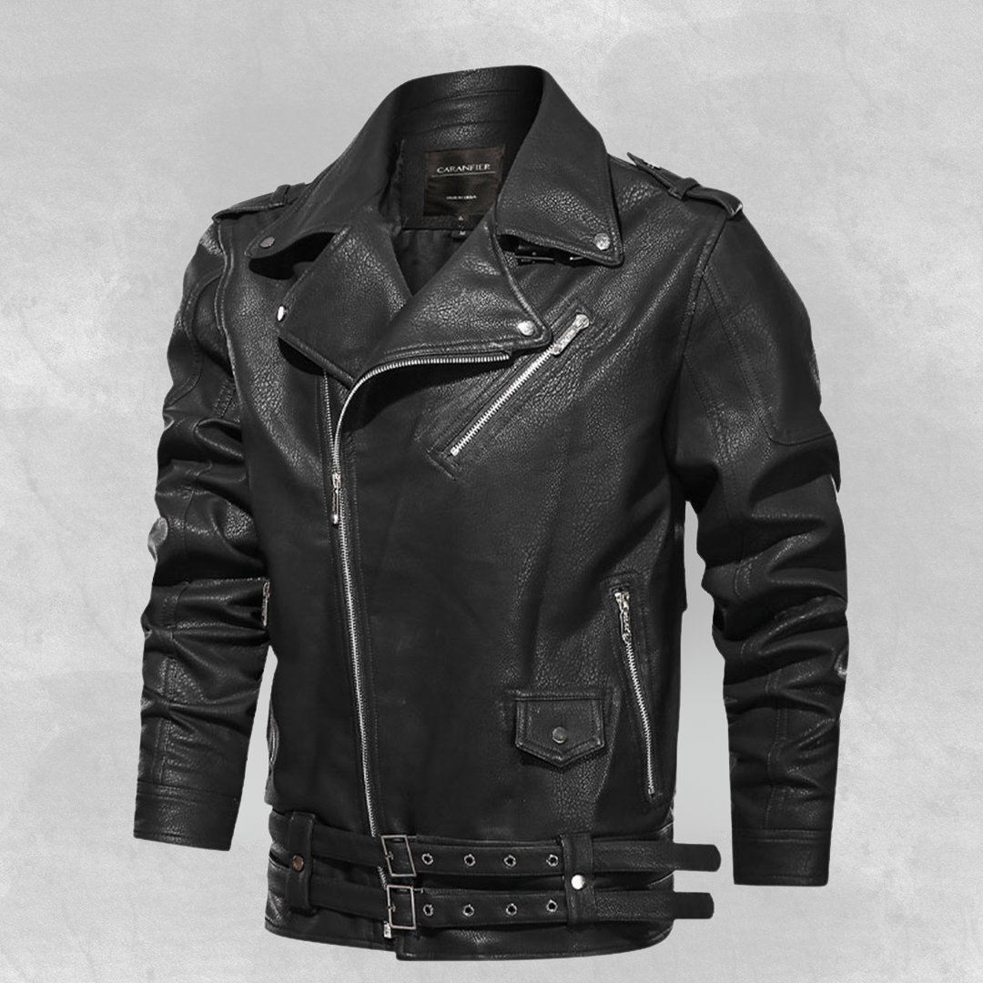 Axel™ | Klassisk Biker Læderjakke