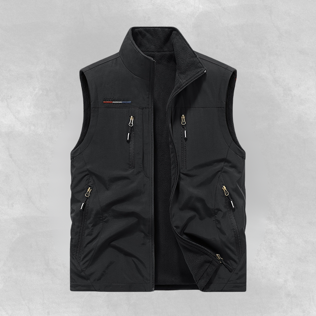 Laurits™ | Stilfuld Vest med Lynlåslommer