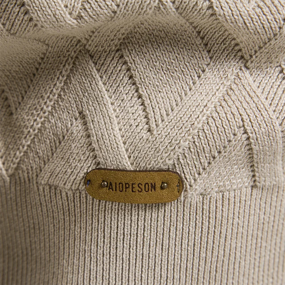 Svend™ | Pullover med diskret ternet mønster