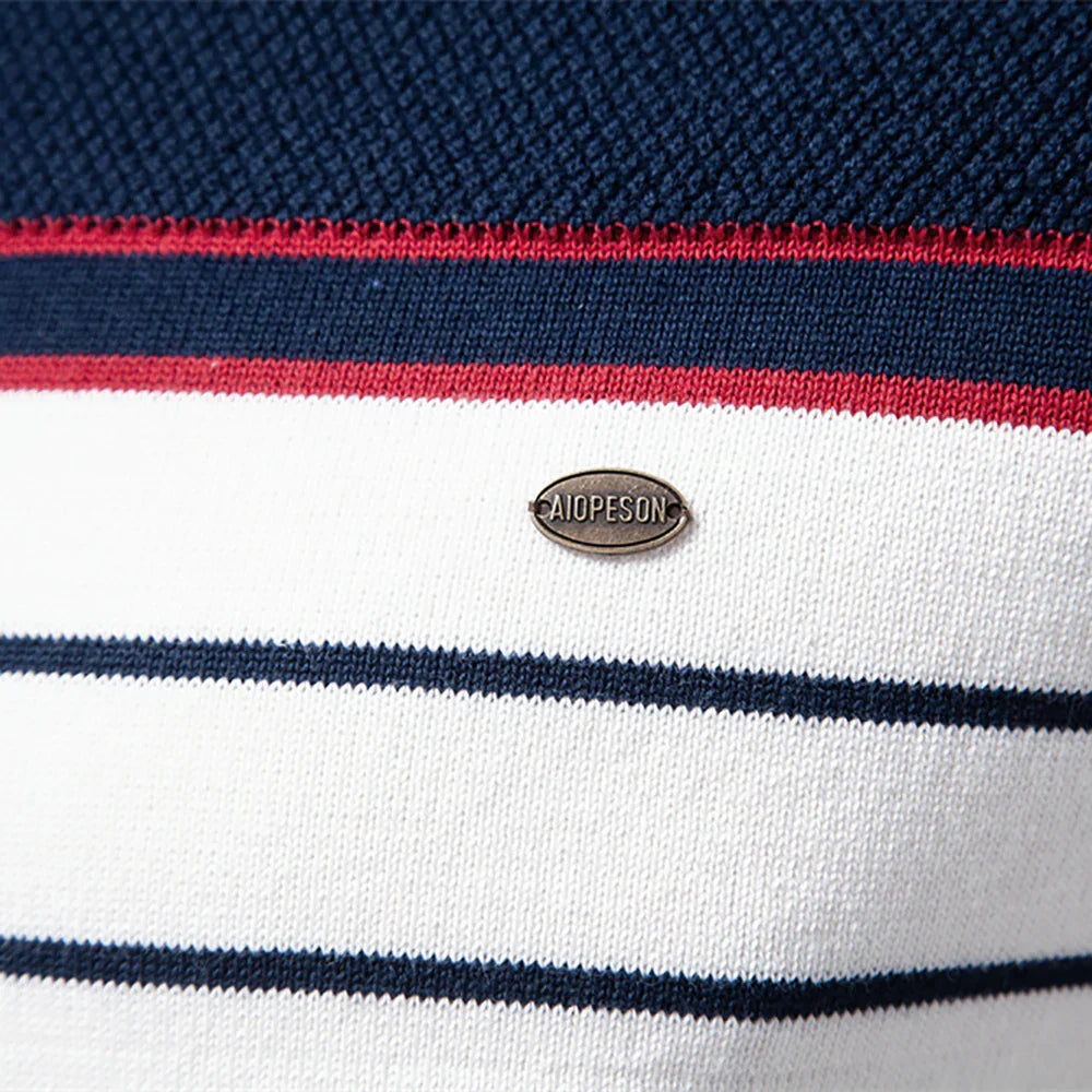 Mogens™ | Herrepullover med diskret stribemønster