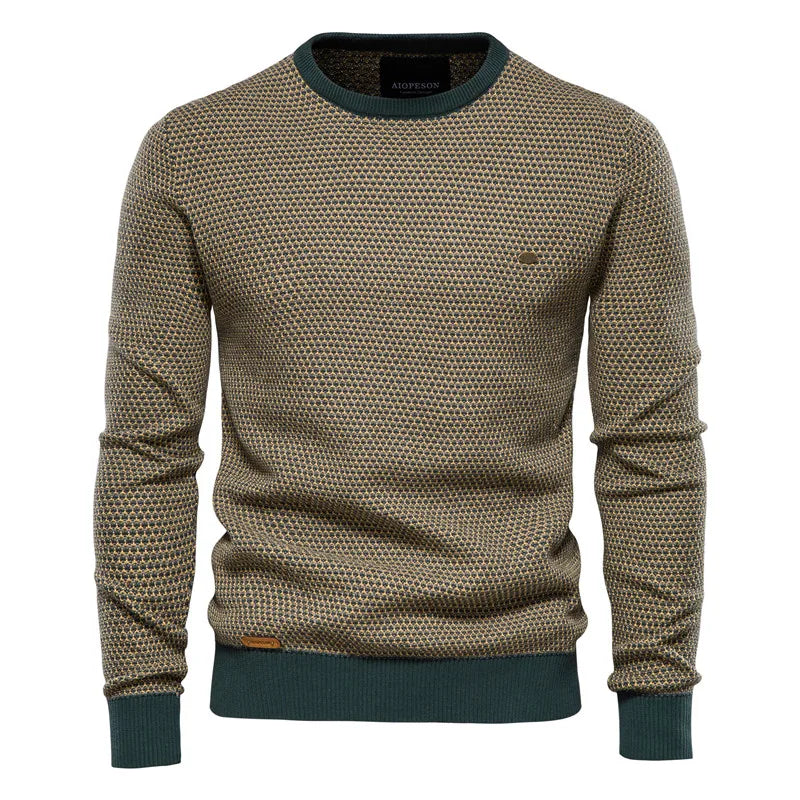 Torsten™ | Herrepullover med klassisk ternet mønster