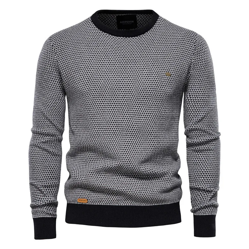 Torsten™ | Herrepullover med klassisk ternet mønster