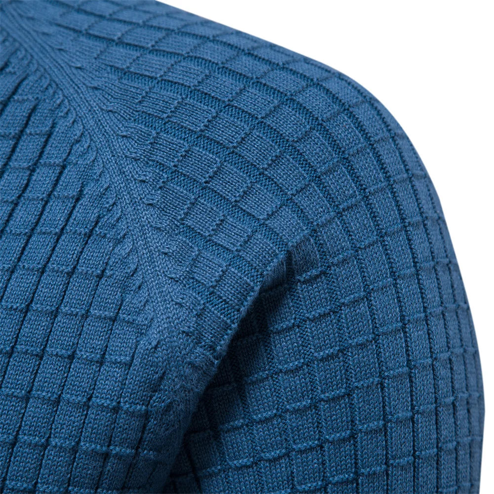 Esben™ | Herrepullover med struktureret gittermønster