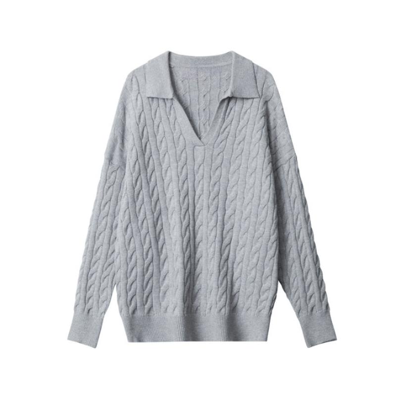 Rosenlund™ | Strikket sweater med v-hals