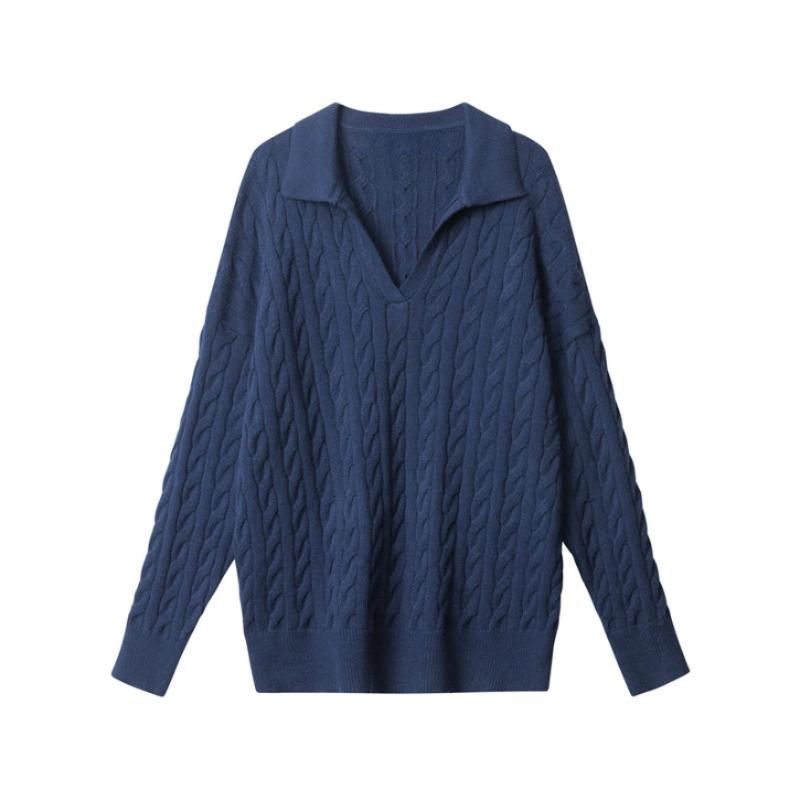 Rosenlund™ | Strikket sweater med v-hals