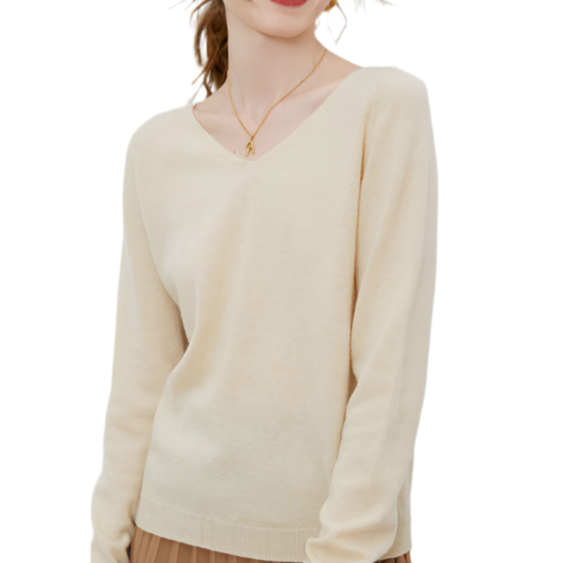 Rosenlund™ | Uldcardigan med V-hals